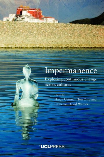 Cover of Prof Geismar's book "Impermanence"